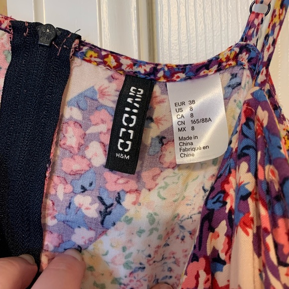 Divided Multicolor Patchwork Mini Dress - Picture 3 of 4